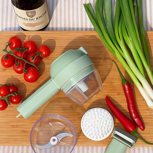 4 in 1 Portable Electric Vegetable Cutter Set